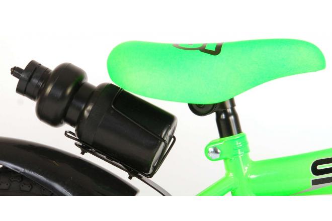 Volare Sportivo Kinderfiets - Jongens - 16 inch - Neon Groen Zwart - 95% afgemonteerd