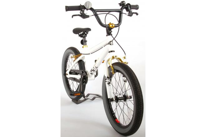 Volare Cool Rider Kinderfiets - Jongens - 18 inch - Wit - twee handremmen - 95% afgemonteerd - Prime Collection