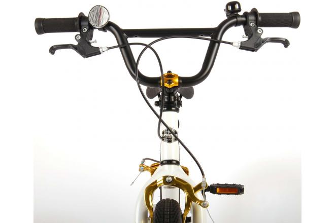 Volare Cool Rider Kinderfiets - Jongens - 18 inch - Wit - twee handremmen - 95% afgemonteerd - Prime Collection