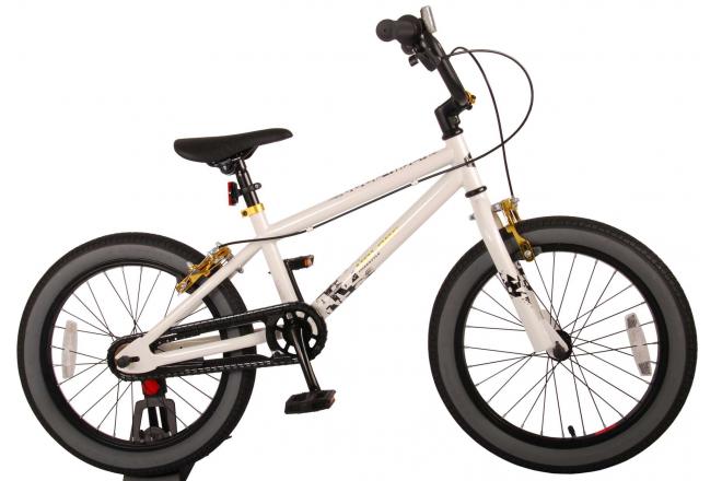 Volare Cool Rider Kinderfiets - Jongens - 18 inch - Wit - twee handremmen - 95% afgemonteerd - Prime Collection