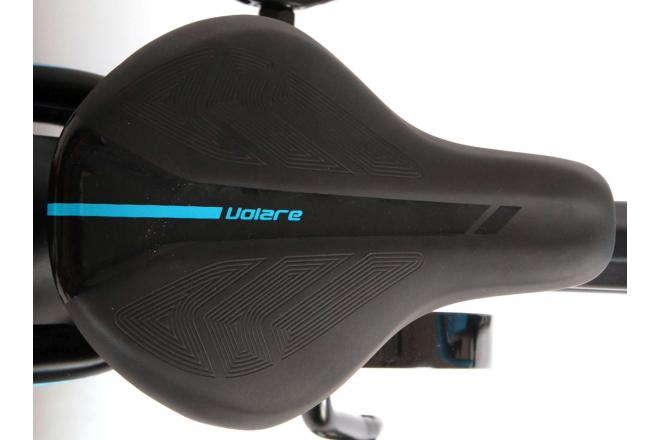 Volare Rocky Kinderfiets - Jongens - 12 inch - Zwart/Blauw - 95% afgemonteerd - Prime Collection