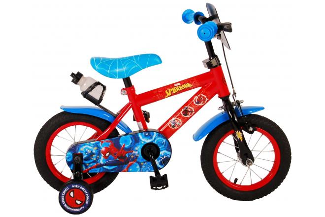 Spider-Man Kinderfiets - Jongens - 12 inch - Blauw/Rood