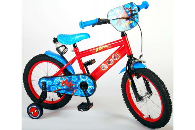 Spider-Man Kinderfiets - Jongens - 16 inch - Blauw Rood