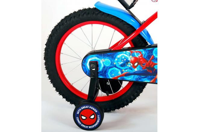 Spider-Man Kinderfiets - Jongens - 16 inch - Blauw Rood