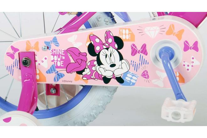 Disney Minnie Cutest Ever! - Kinderfiets - Meisjes - 12 inch - Roze - Twee Handremmen