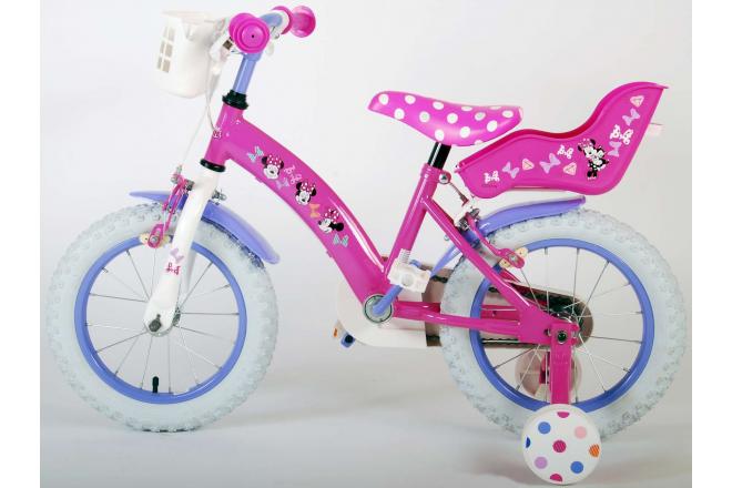 Disney Minnie Cutest Ever! - Kinderfiets - Meisjes - 12 inch - Roze - Twee Handremmen