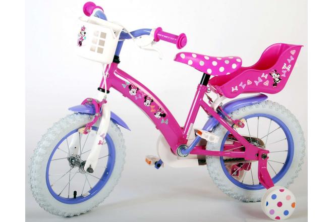 Disney Minnie Cutest Ever! - Kinderfiets - Meisjes - 12 inch - Roze - Twee Handremmen