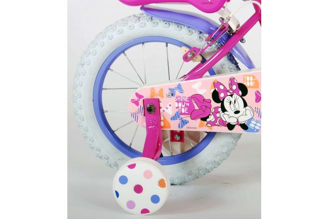 Disney Minnie Cutest Ever! - Kinderfiets - Meisjes - 12 inch - Roze - Twee Handremmen