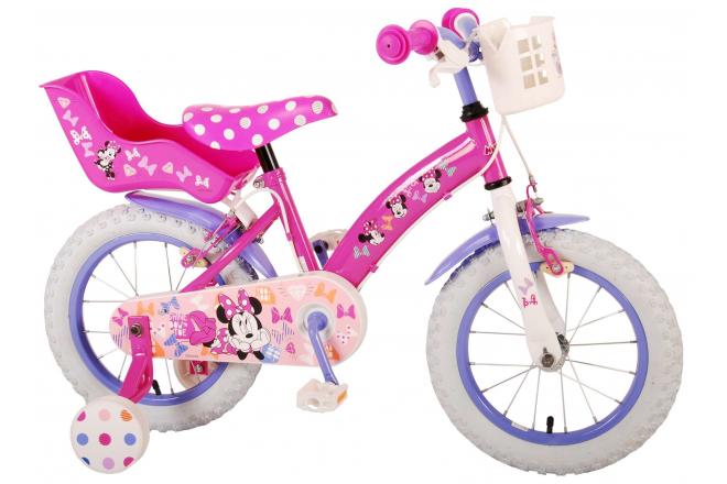 Disney Minnie Cutest Ever! - Kinderfiets - Meisjes - 12 inch - Roze - Twee Handremmen
