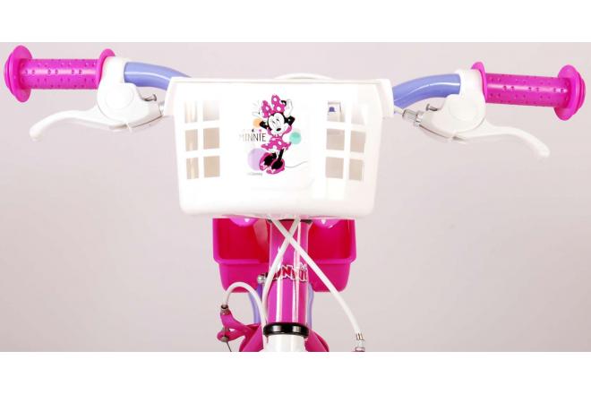 Disney Minnie Cutest Ever! - Kinderfiets - Meisjes - 14 inch - Roze - Twee Handremmen