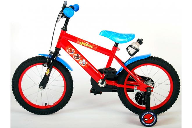 Spider-Man Kinderfiets - Jongens - 16 inch - Blauw Rood