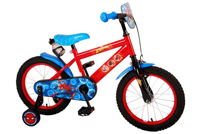 Spider-Man Kinderfiets - Jongens - 16 inch - Blauw Rood