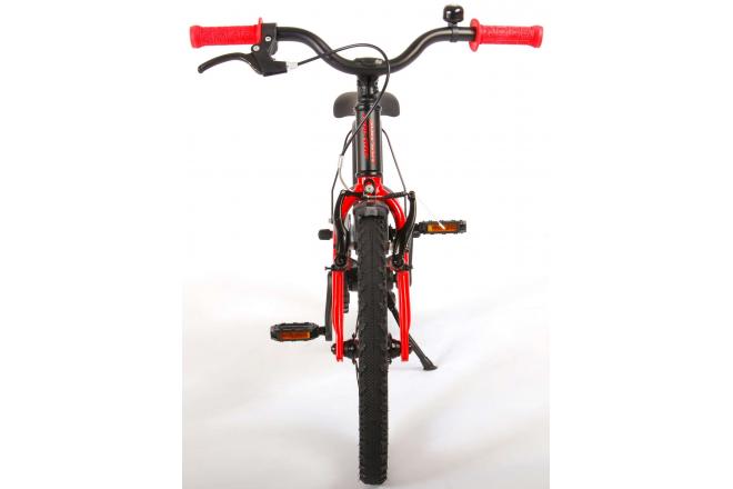 Volare Blaster Kinderfiets - Jongens - 16 inch  - Zwart Rood - Prime Collection