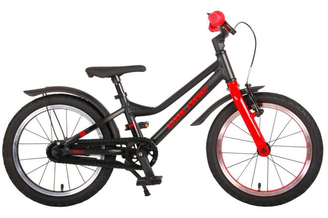 Volare Blaster Kinderfiets - Jongens- 16 inch  - Zwart Rood - Prime Collection