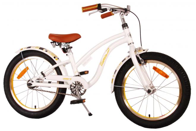 Volare Miracle Cruiser Kinderfiets - Meisjes - 18 inch - Wit - Prime Collection