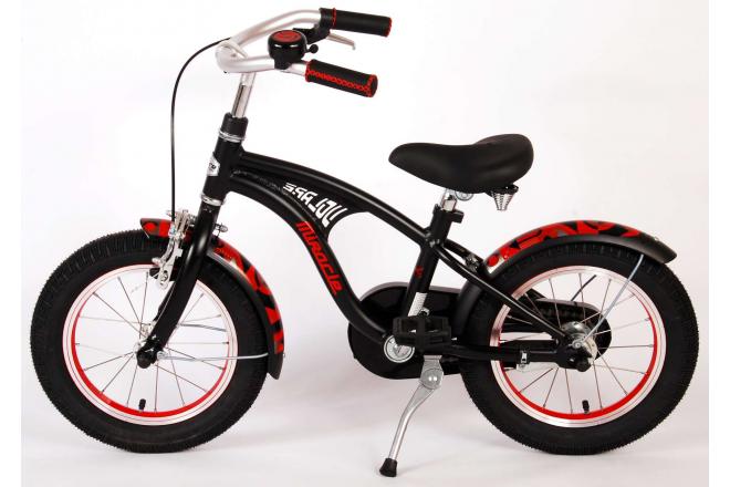 Volare Miracle Cruiser Kinderfiets - Jongens - 14 inch - Mat Zwart - Prime Collection