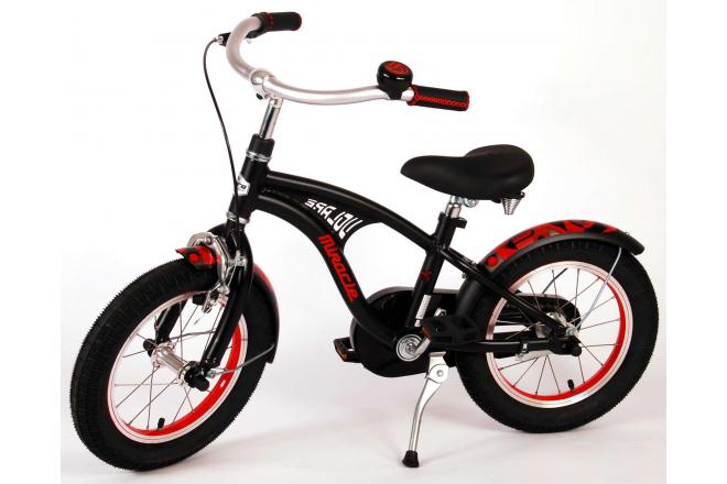 Volare Miracle Cruiser Kinderfiets - Jongens - 14 inch - Mat Zwart - Prime Collection