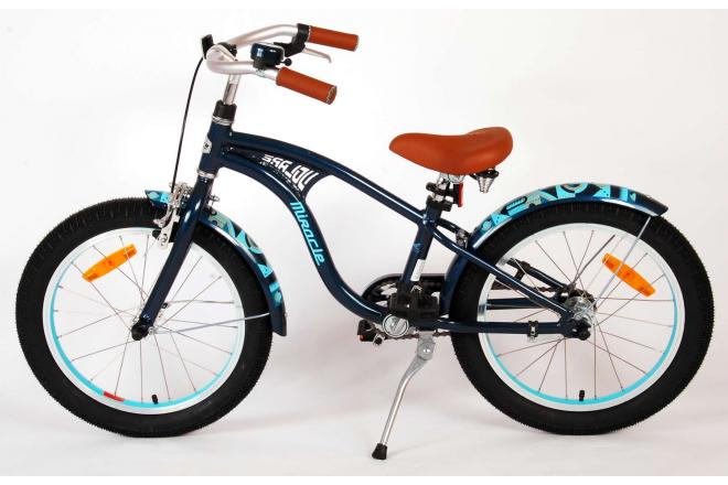 Volare Miracle Cruiser Kinderfiets - Jongens - 18 inch - Mat Blauw - Prime Collection