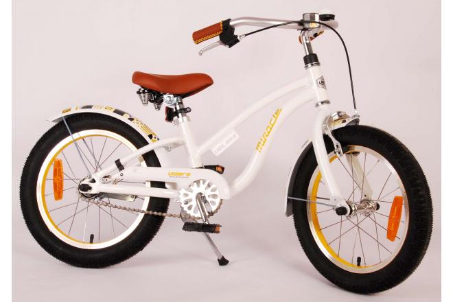 Volare Miracle Cruiser Kinderfiets - Meisjes - 16 inch - Wit - Prime Collection