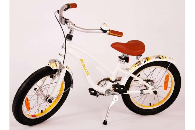 Volare Miracle Cruiser Kinderfiets - Meisjes - 16 inch - Wit - Prime Collection