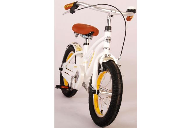 Volare Miracle Kinderfiets - Meisjes - 14 inch - Wit - Prime Collection