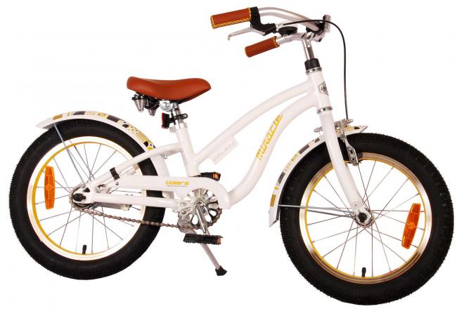 Volare Miracle Cruiser Kinderfiets - Meisjes - 16 inch - Wit - Prime Collection