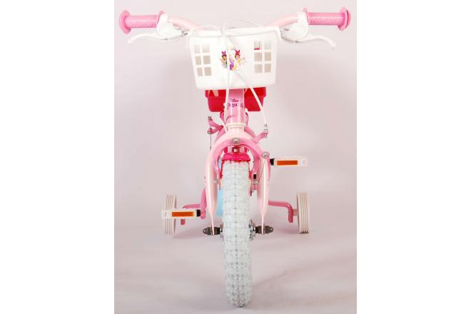 Disney Princess Kinderfiets - Meisjes - 12 inch - Roze - Poppenzitje - Twee Handremmen