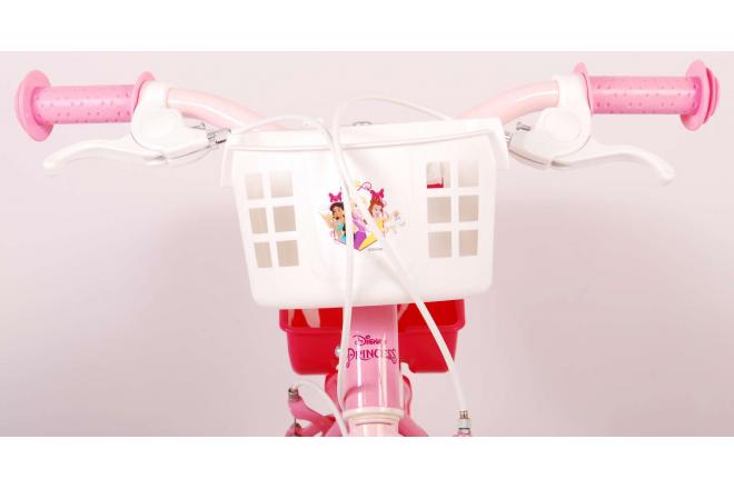 Disney Princess Kinderfiets - Meisjes - 12 inch - Roze - Poppenzitje - Twee Handremmen