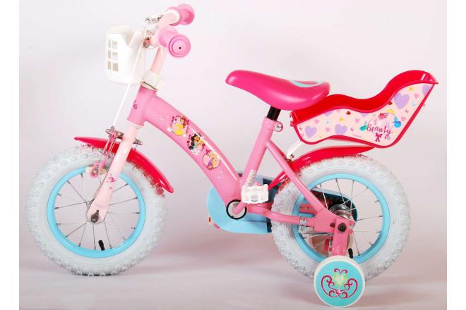 Disney Princess Kinderfiets - Meisjes - 12 inch - Roze - Poppenzitje