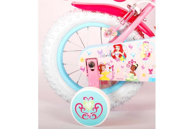 Disney Princess Kinderfiets - Meisjes - 12 inch - Roze - Poppenzitje - Twee Handremmen