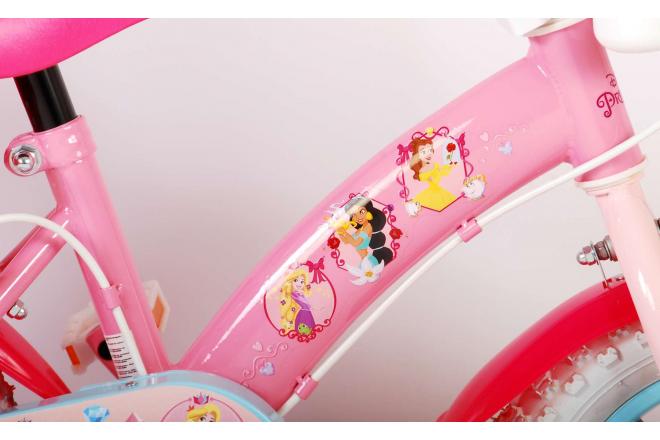 Disney Princess Kinderfiets - Meisjes - 12 inch - Roze - Poppenzitje - Twee Handremmen