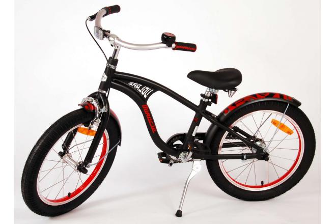 Volare Miracle Cruiser Kinderfiets - Jongens - 18 inch - Mat Zwart - Prime Collection