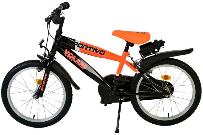 Volare Sportivo Kinderfiets - Jongens - 20 inch - Neon Oranje Zwart - Twee Handremmen