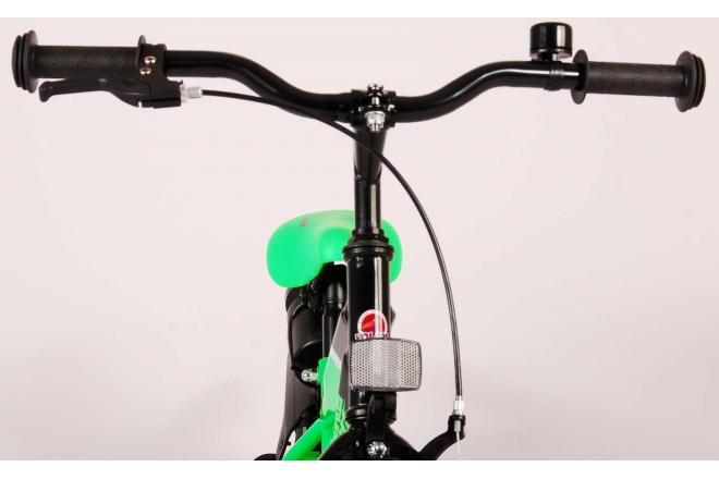 Volare Sportivo Kinderfiets - Jongens - 14 inch - Neon Groen Zwart - 95% afgemonteerd