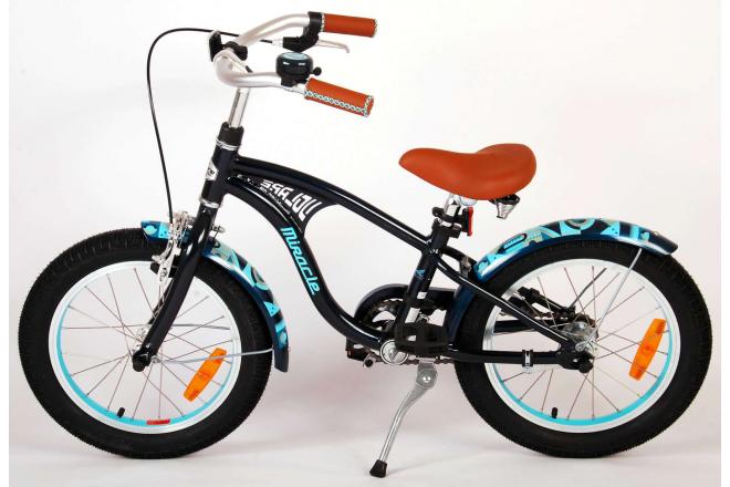 Volare Miracle Cruiser Kinderfiets - Jongens - 16 inch - Mat Blauw - Prime Collection