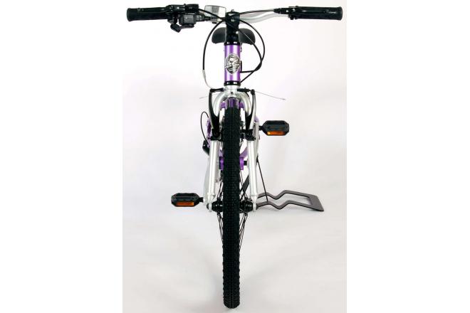 Volare Dynamic Kinderfiets - Meisjes - 20 inch - Paars - 2 Handremmen - 7 Versnellingen - Prime Collection