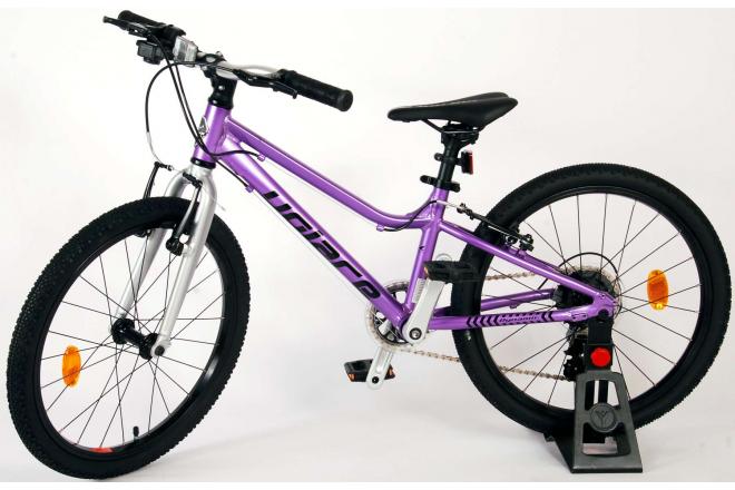 Volare Dynamic Kinderfiets - Meisjes - 20 inch - Paars - 2 Handremmen - 7 Versnellingen - Prime Collection