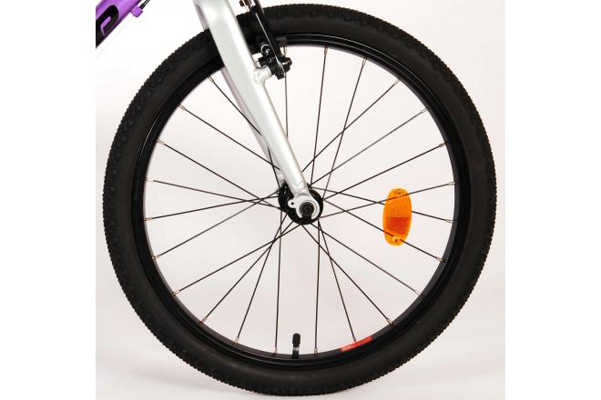 Volare Dynamic Kinderfiets - Meisjes - 20 inch - Paars - 2 Handremmen - 7 Versnellingen - Prime Collection