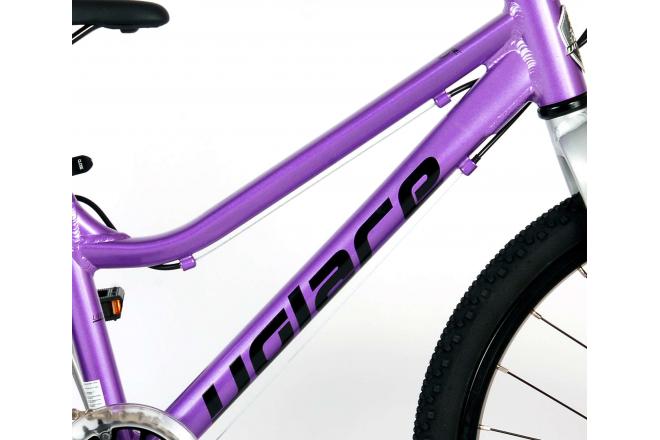 Volare Dynamic Kinderfiets - Meisjes - 20 inch - Paars - 2 Handremmen - 7 Versnellingen - Prime Collection