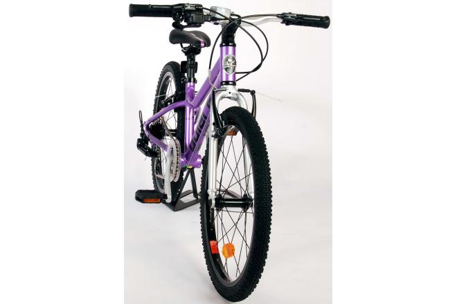 Volare Dynamic Kinderfiets - Meisjes - 20 inch - Paars - 2 Handremmen - 7 Versnellingen - Prime Collection