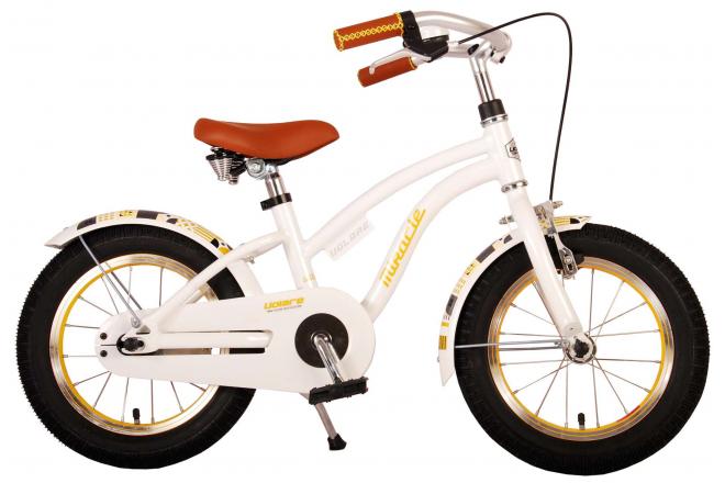 Volare Miracle Cruiser Kinderfiets - Meisjes- 14 inch - Wit - Prime Collection