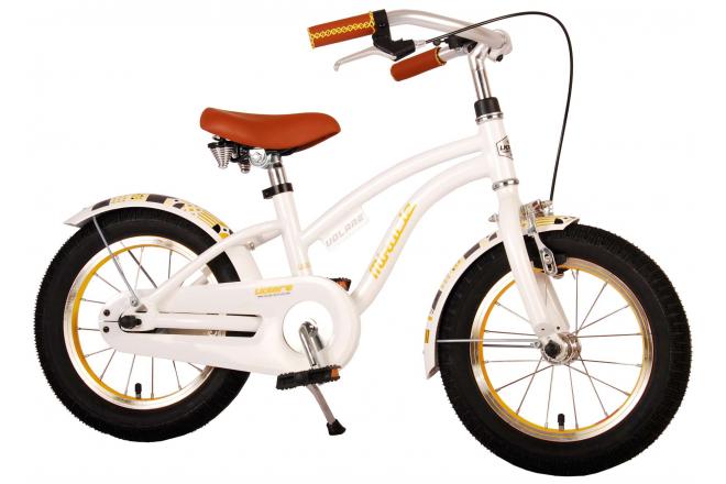 Volare Miracle Kinderfiets - Meisjes - 14 inch - Wit - Prime Collection