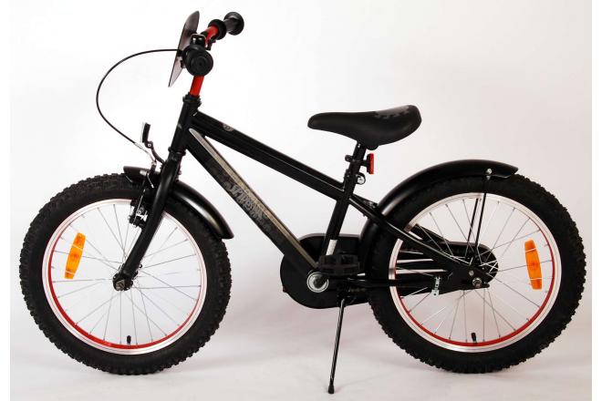 Spider-Man Kinderfiets - Jongens - 18 inch - Mat Zwart