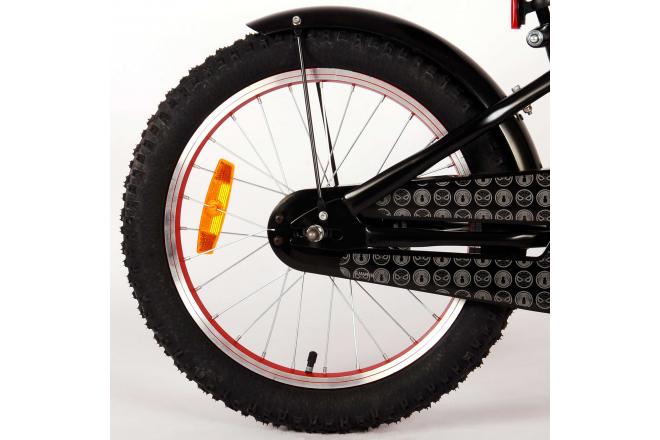 Spider-Man Kinderfiets - Jongens - 18 inch - Mat Zwart