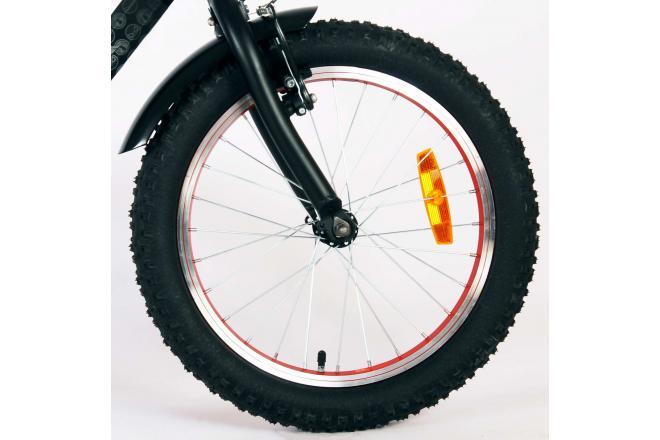 Spider-Man Kinderfiets - Jongens - 18 inch - Mat Zwart
