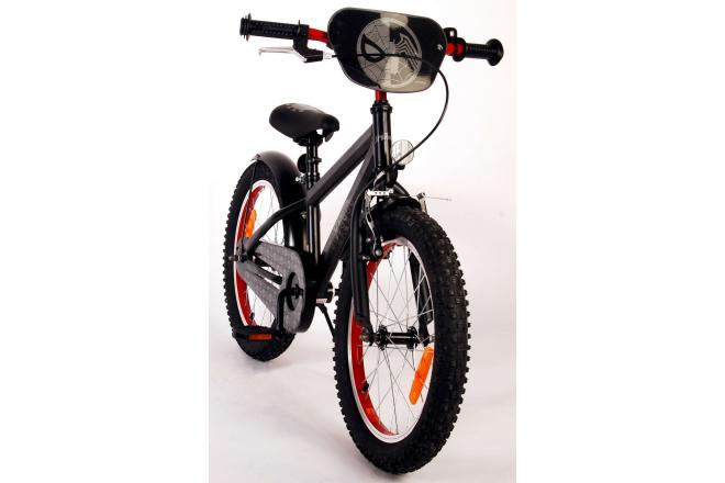 Spider-Man Kinderfiets - Jongens - 18 inch - Mat Zwart