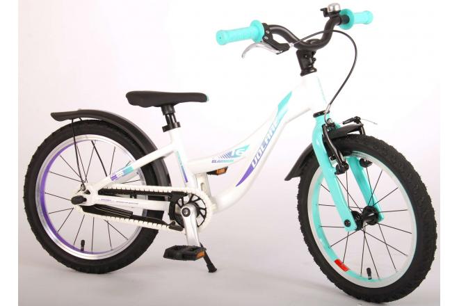 Volare Glamour Kinderfiets - Meisjes - 16 inch - Parelmoer Mint Groen - Prime Collection