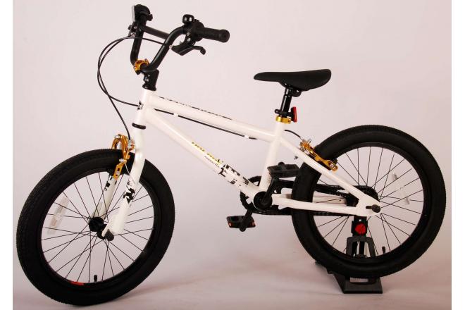 Volare Cool Rider Kinderfiets - Jongens - 18 inch - Wit - twee handremmen - 95% afgemonteerd - Prime Collection