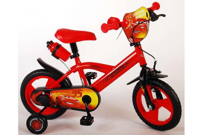 Disney Cars Kinderfiets - Jongens - 12 inch - Rood - Doortrapsysteem