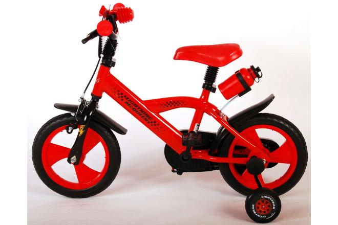 Disney Cars Kinderfiets - Jongens - 12 inch - Rood - Doortrapsysteem